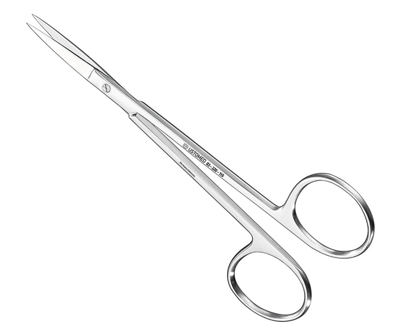 Naht- und Zahnfleischschere, 11,5 cm, gerade