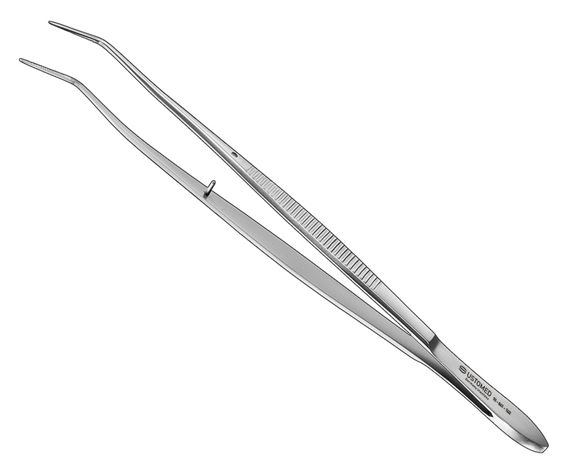 MERIAM, Zahnpinzette, 16 cm, geriefte Spitzen
