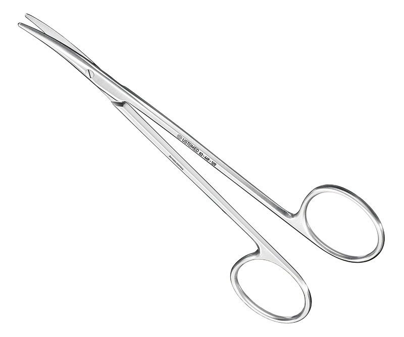 KILNER, feine Präparationsschere, 12 cm, gebogen