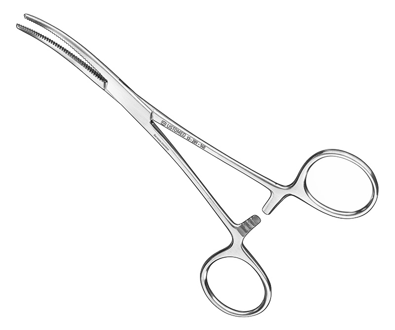ROCHESTER-PEAN, Arterienklemme, 14 cm, gebogen