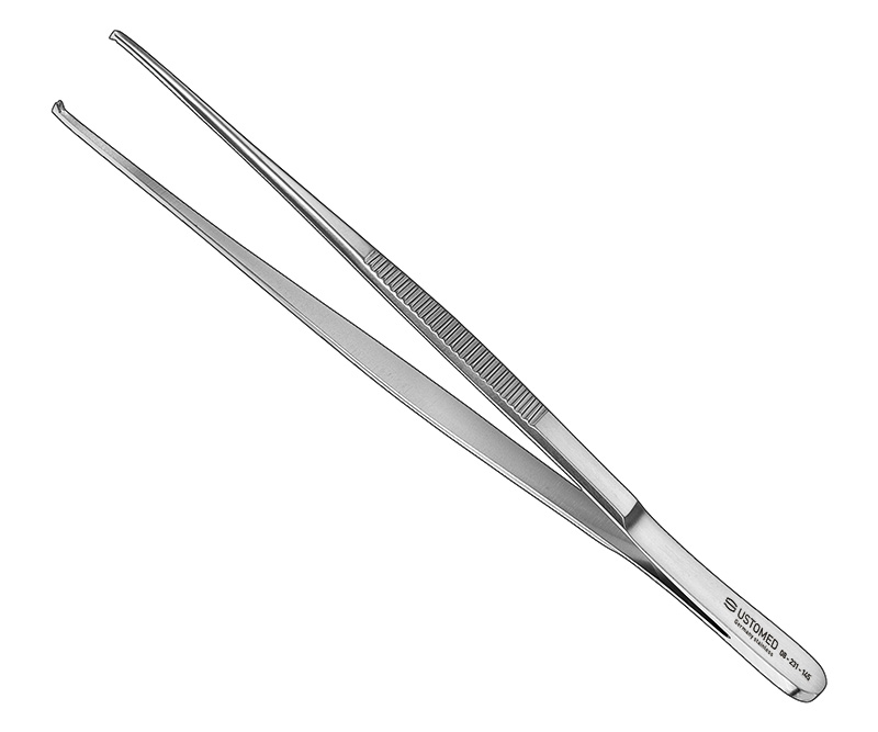 Chirurgische Pinzette, 14, 5 cm, gerade, 1×2 Zähne, fein
