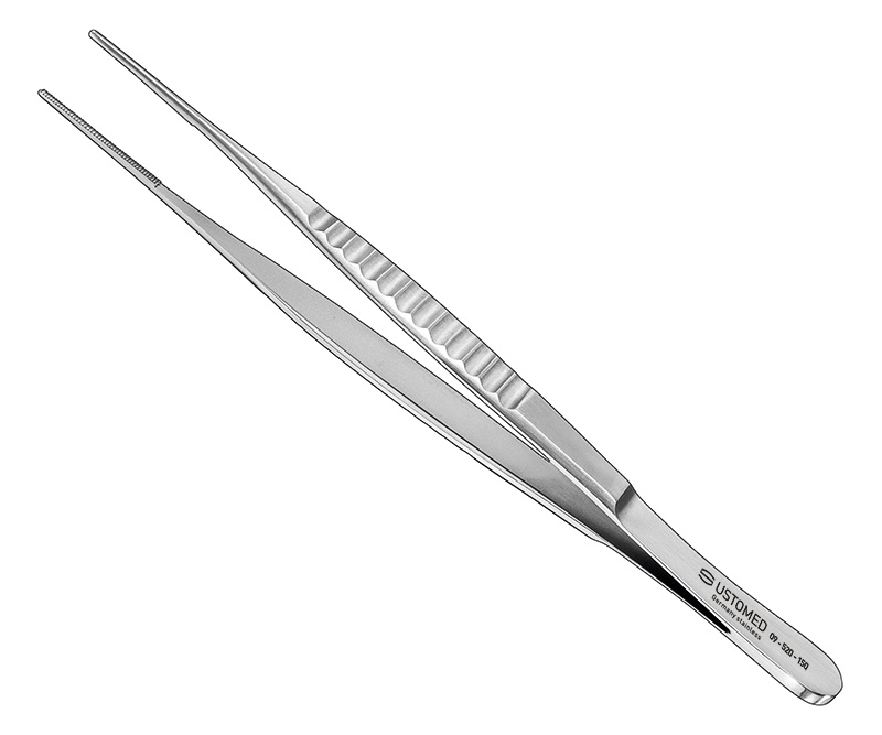 DE BAKEY, atraumatische Pinzette, 15 cm, Maul 1,5 mm