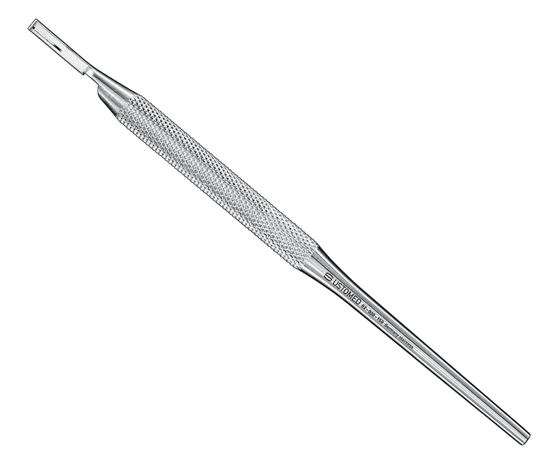 Skalpellgriff, 15 cm, Rundgriff