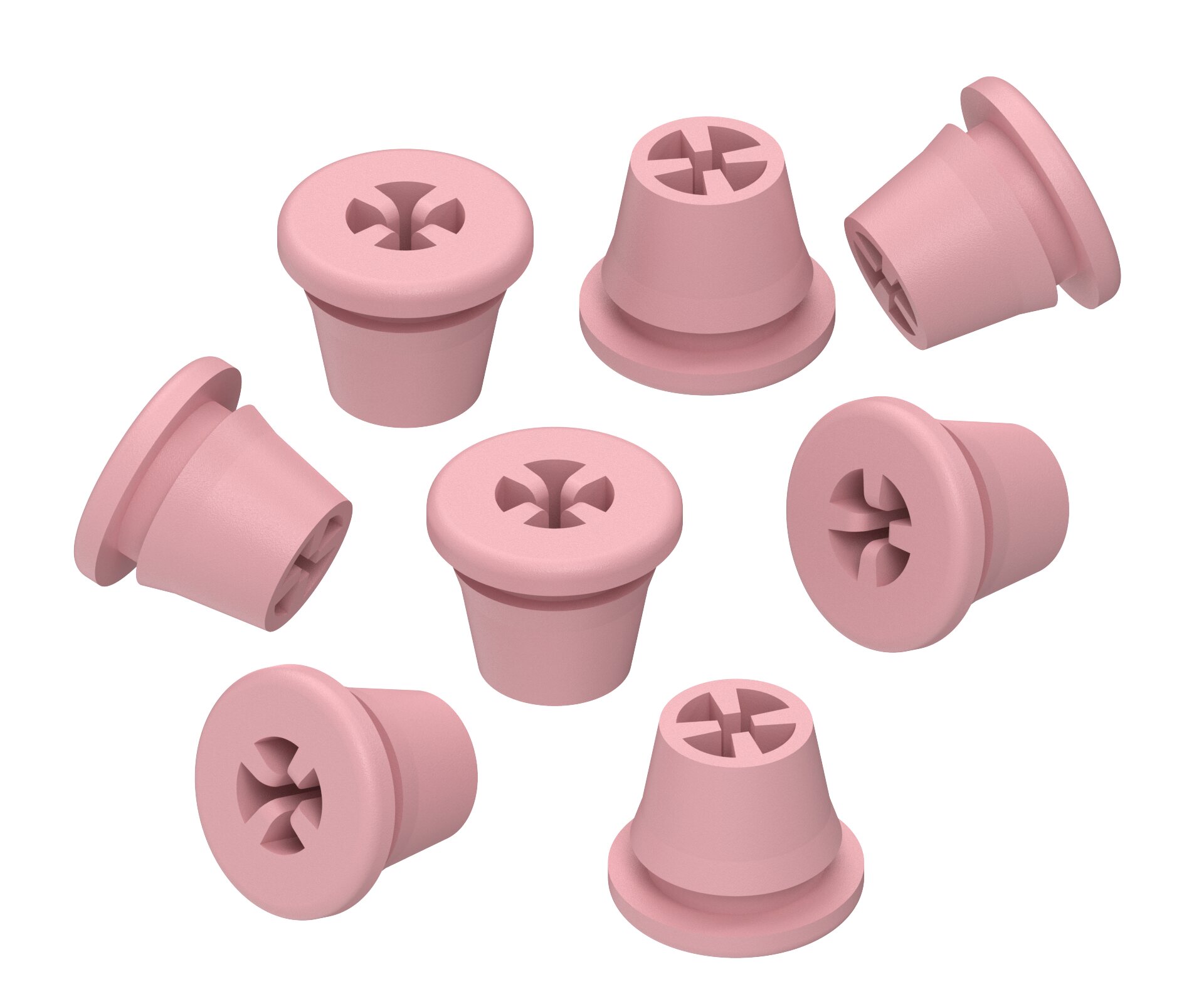 Silikonplugs Rosa – Zubehör für Bohrerständer – Silikon – positionssicher