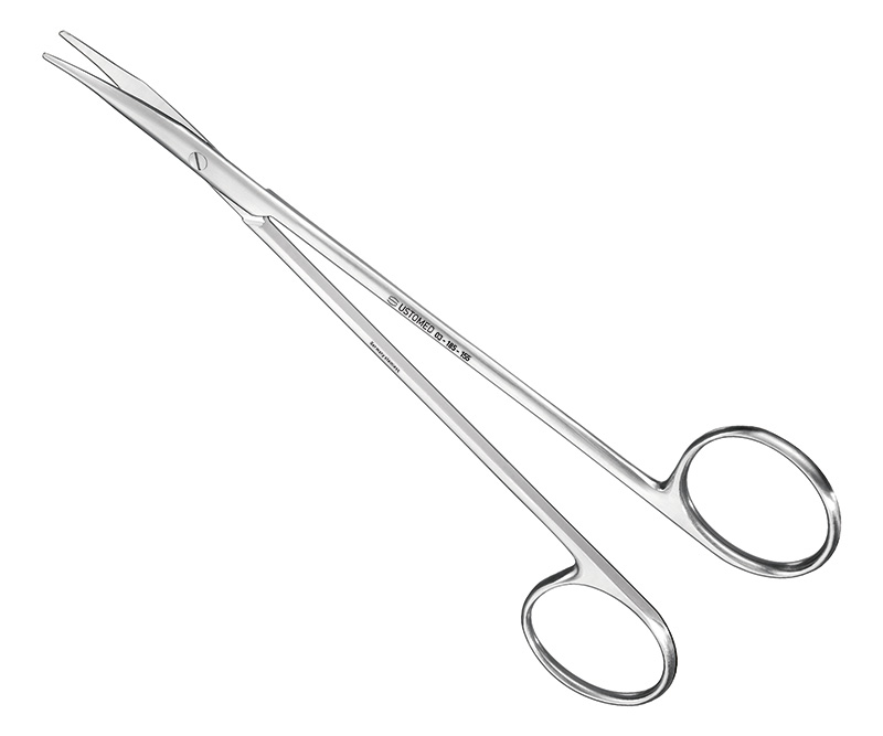 JAMESON, feine Präparationsschere, 15,5 cm, gebogen