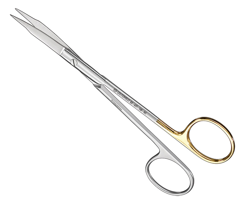FOX, Nahtschere/Zahnfleischschere, 13cm, gebogen Schneide super-cut Schliff