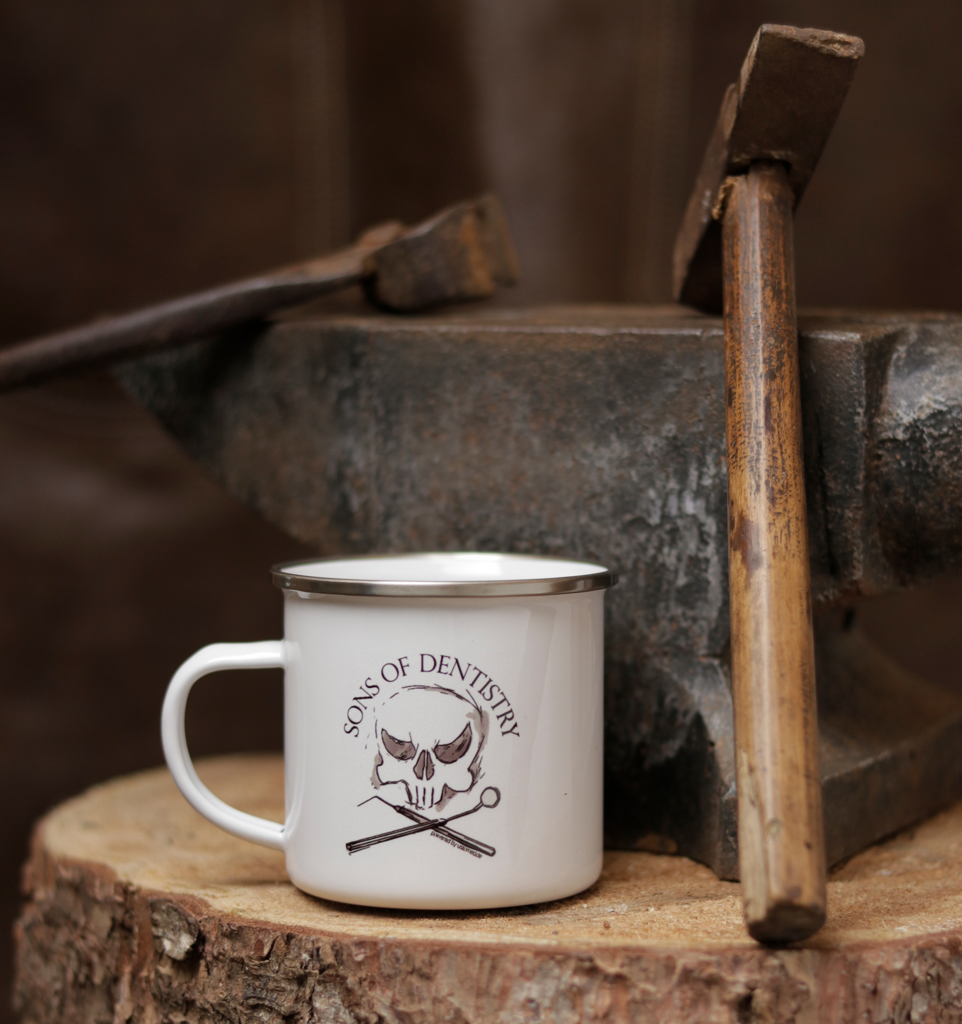 Sons of Dentistry Tasse weiß, Emaille
