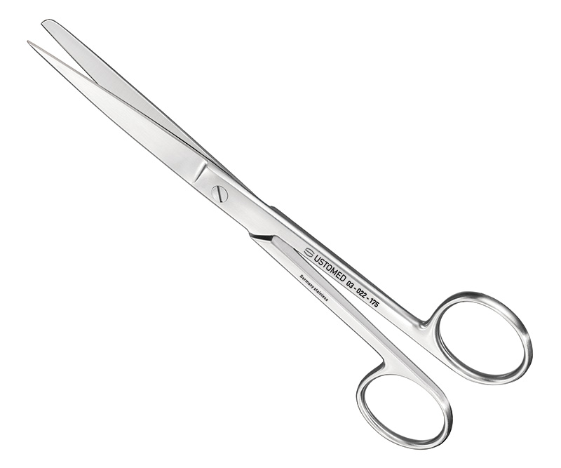 USTOMED, Schere, kräftiges Modell, 17,5 cm, sp/st, gerade