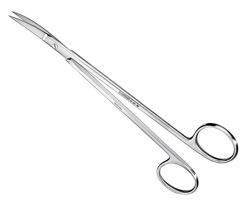 KELLY, Nahtschere/Zahnfleischschere, 18cm, gebogen