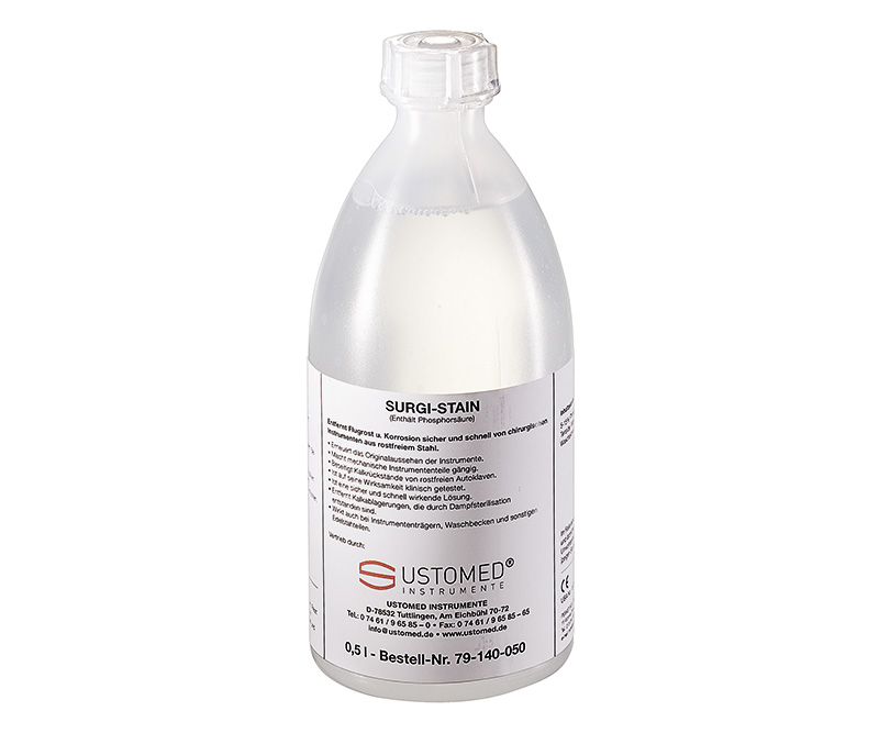 SURGI-STAIN, Aufbereitungslösung für Instrumente