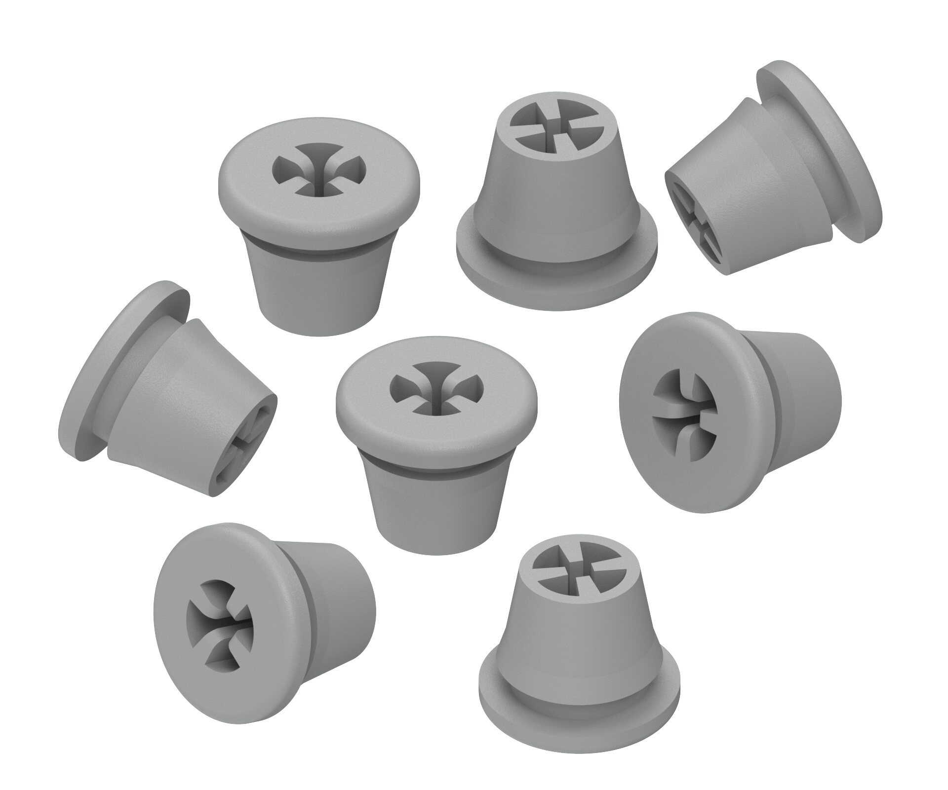 Silikonplugs Grau – Zubehör für Bohrerständer – Silikon – positionssicher