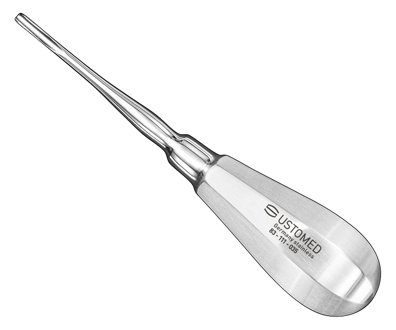 BEIN, modifiziert Wurzelheber, rückw. gebogen, 3, 5 mm