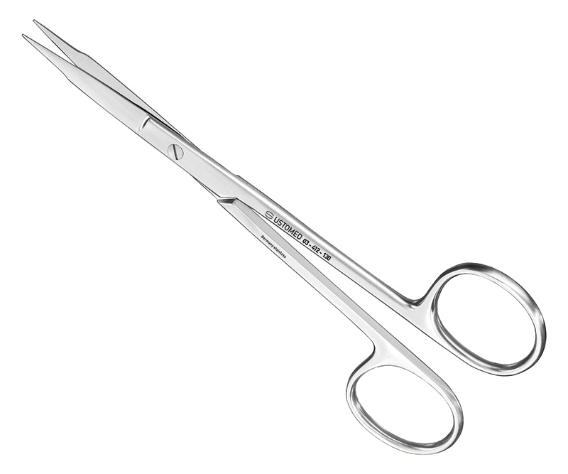 FOX, Nahtschere/Zahnfleischschere, 13cm, gerade, gezahnt