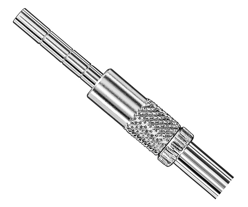 Bone Condenser, gerader Schaft, Spitze konkav, 3,3 mm Durchmesser, zylindrisch, mit stufenlos verstellbarer Tiefenmark.