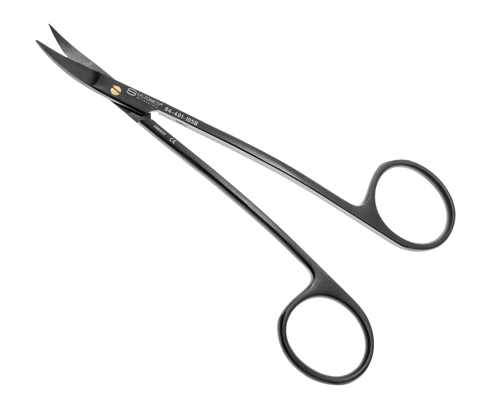LA GRANGE,Nahtschere/Zahnfleischschere, 10,5cm, geboges Arbeitsende, geschwungener Griff