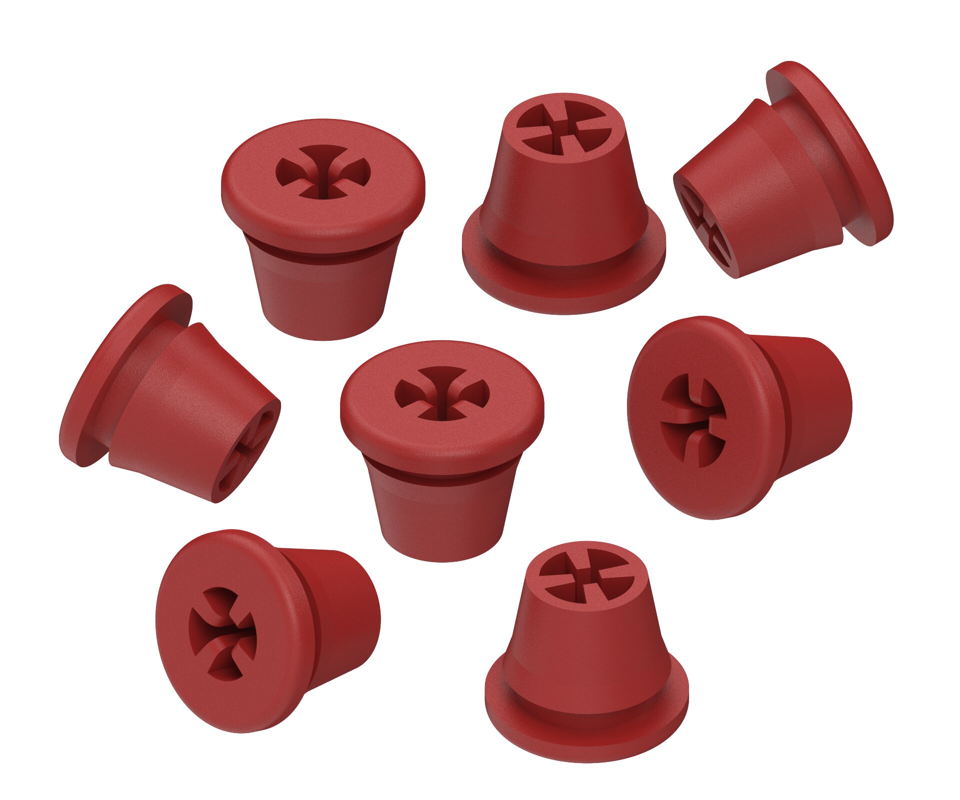 Silikonplugs Rot – Zubehör für Bohrerständer – Silikon – positionssicher