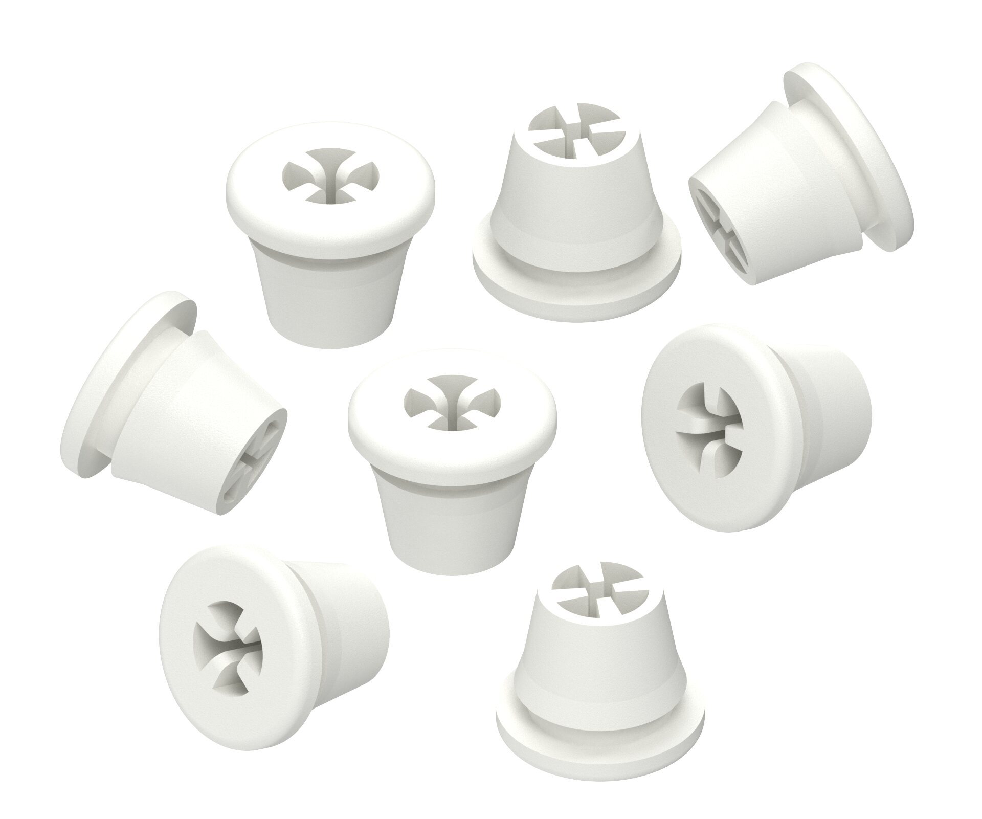 Silikonplugs Weiß – Zubehör für Bohrerständer – Silikon – positionssicher