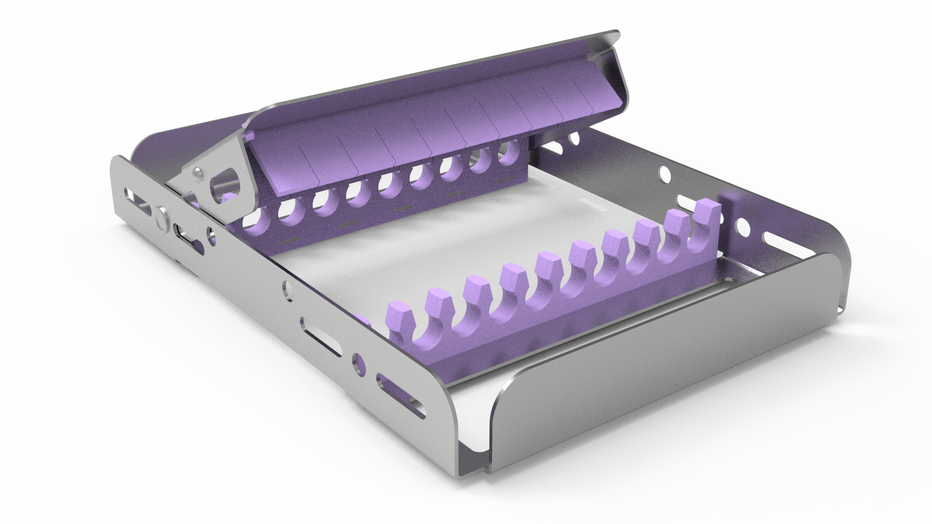 Demi-Sterilisier- und Lagerungsrahmen für 10 Instrumente