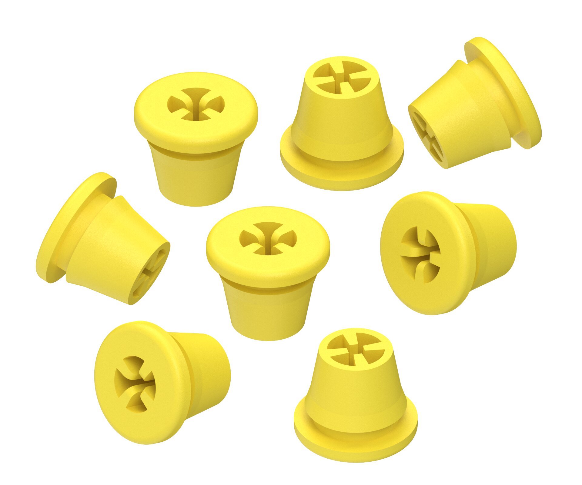 Silikonplugs Gelb – Zubehör für Bohrerständer – Silikon – positionssicher