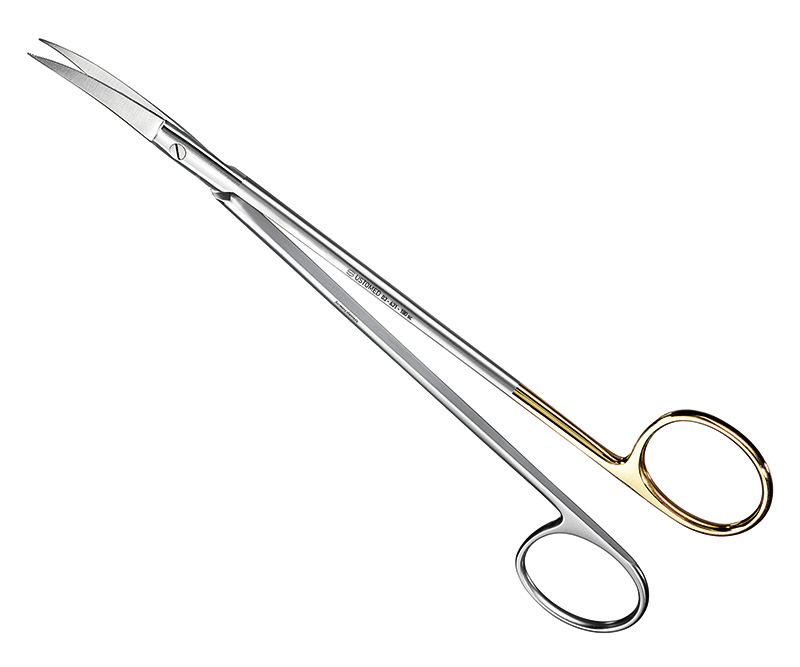 KELLY, Nahtschere/Zahnfleischschere, 18cm, gebogen Schneide super-cut Schliff