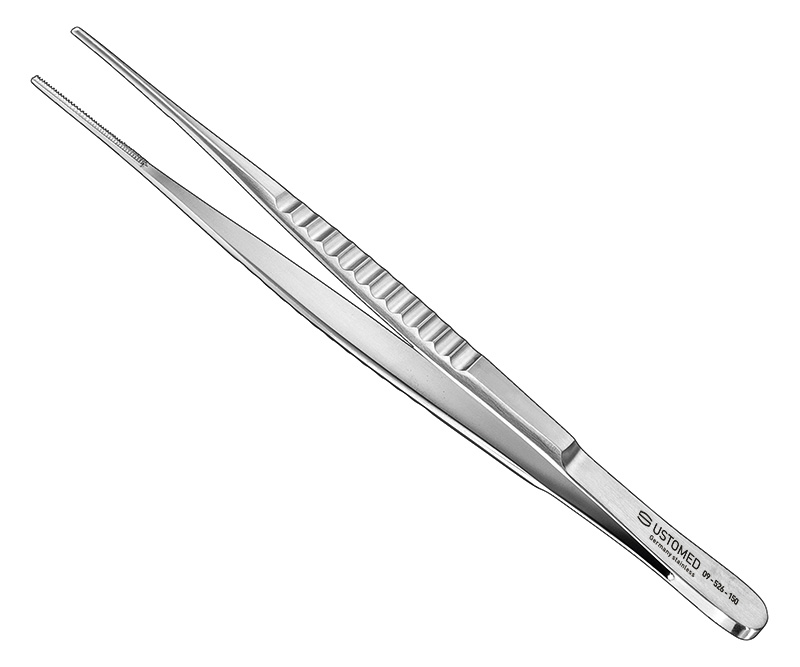 DE BAKEY, atraumatische Pinzette, 15 cm, Maul 2mm