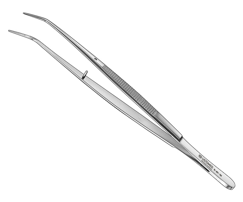 COLLEGE, Zahnpinzette, 15cm, geriefte Spitzen