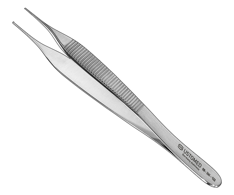 ADSON, chirurgische Pinzette, 12cm, 1×2 Zähne, feines Modell