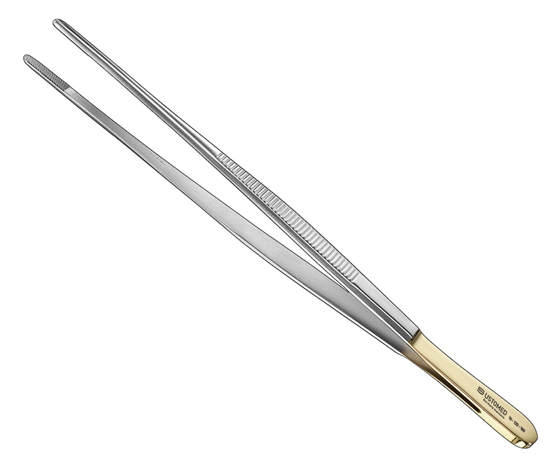 Pinzette, 18 cm, Hartmetalleinlagen