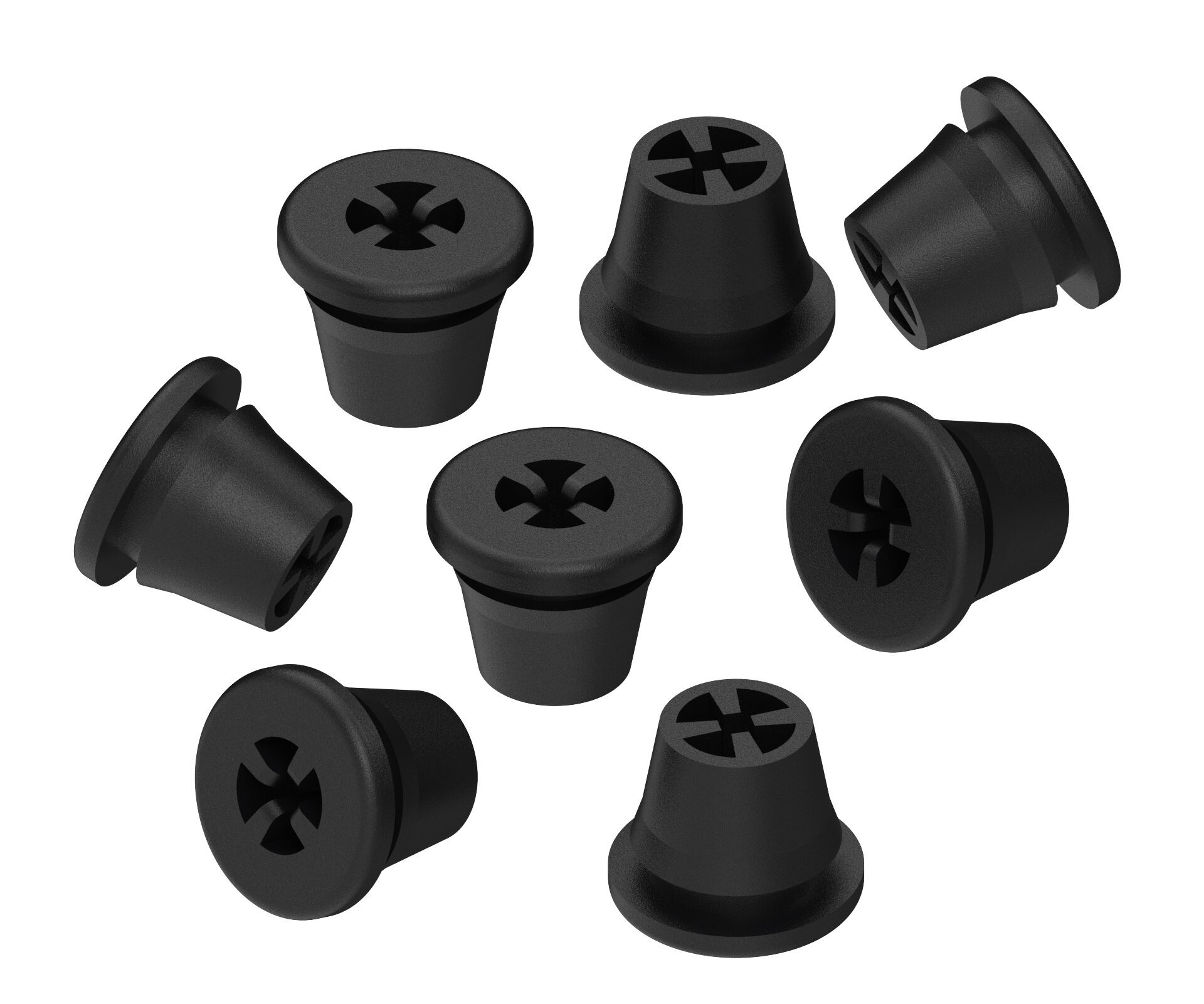 Silikonplugs Schwarz – Zubehör für Bohrerständer – Silikon – positionssicher