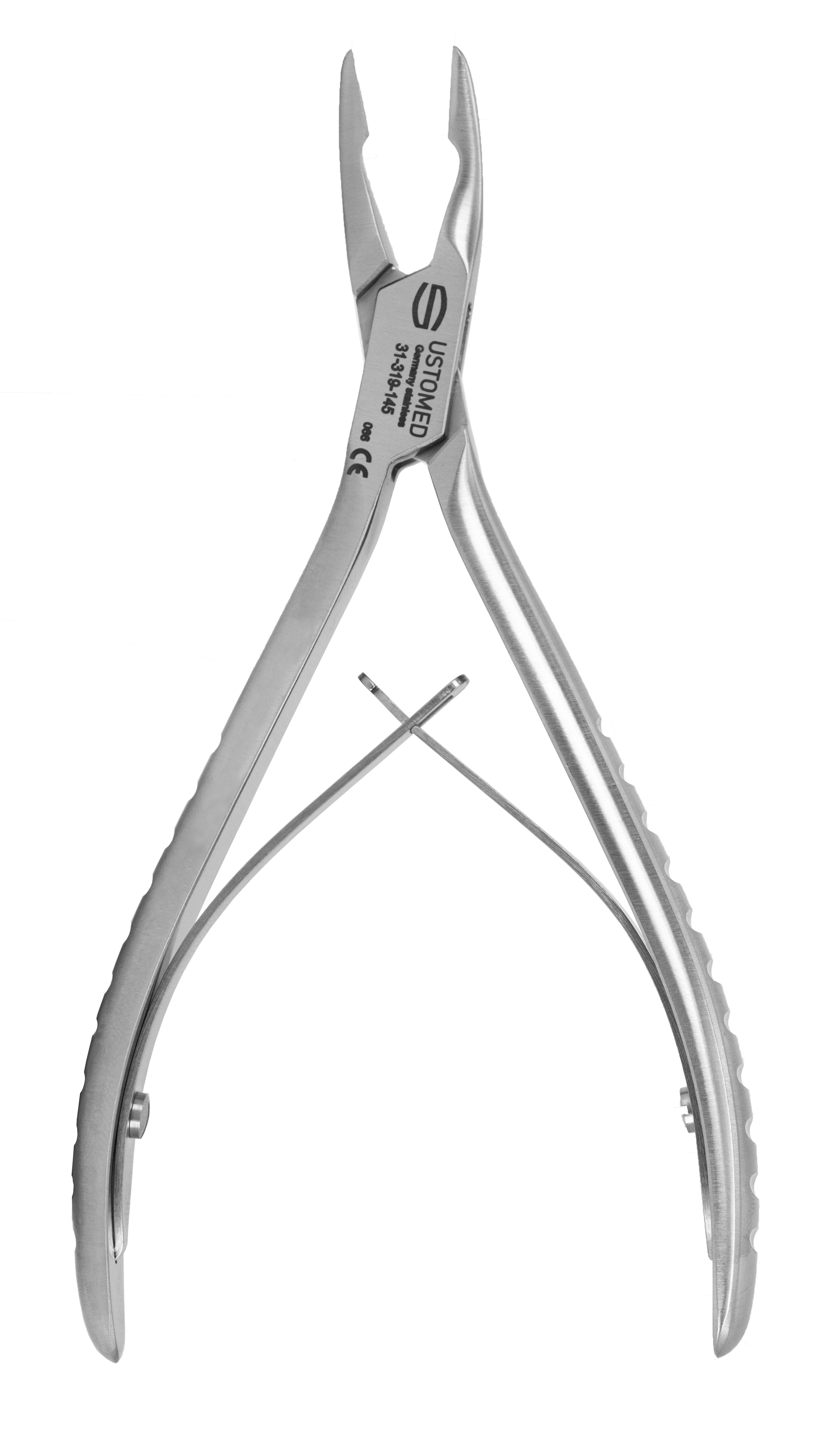 MICRO-FRIEDMAN, Hohlmeißelzange, 14.5 cm, 25° gebogen