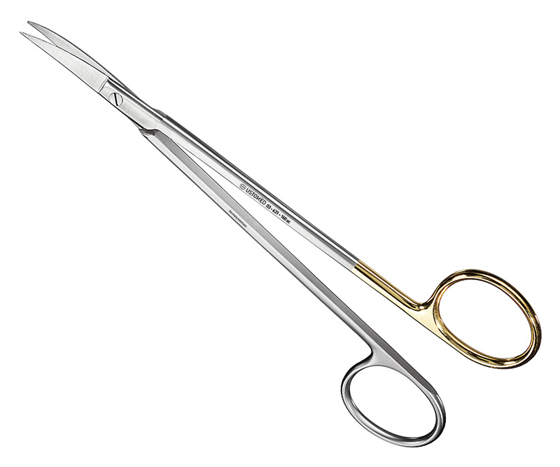 KELLY, Nahtschere/Zahnfleischschere, 16cm, gebogen, Schneide super-cut Schliff