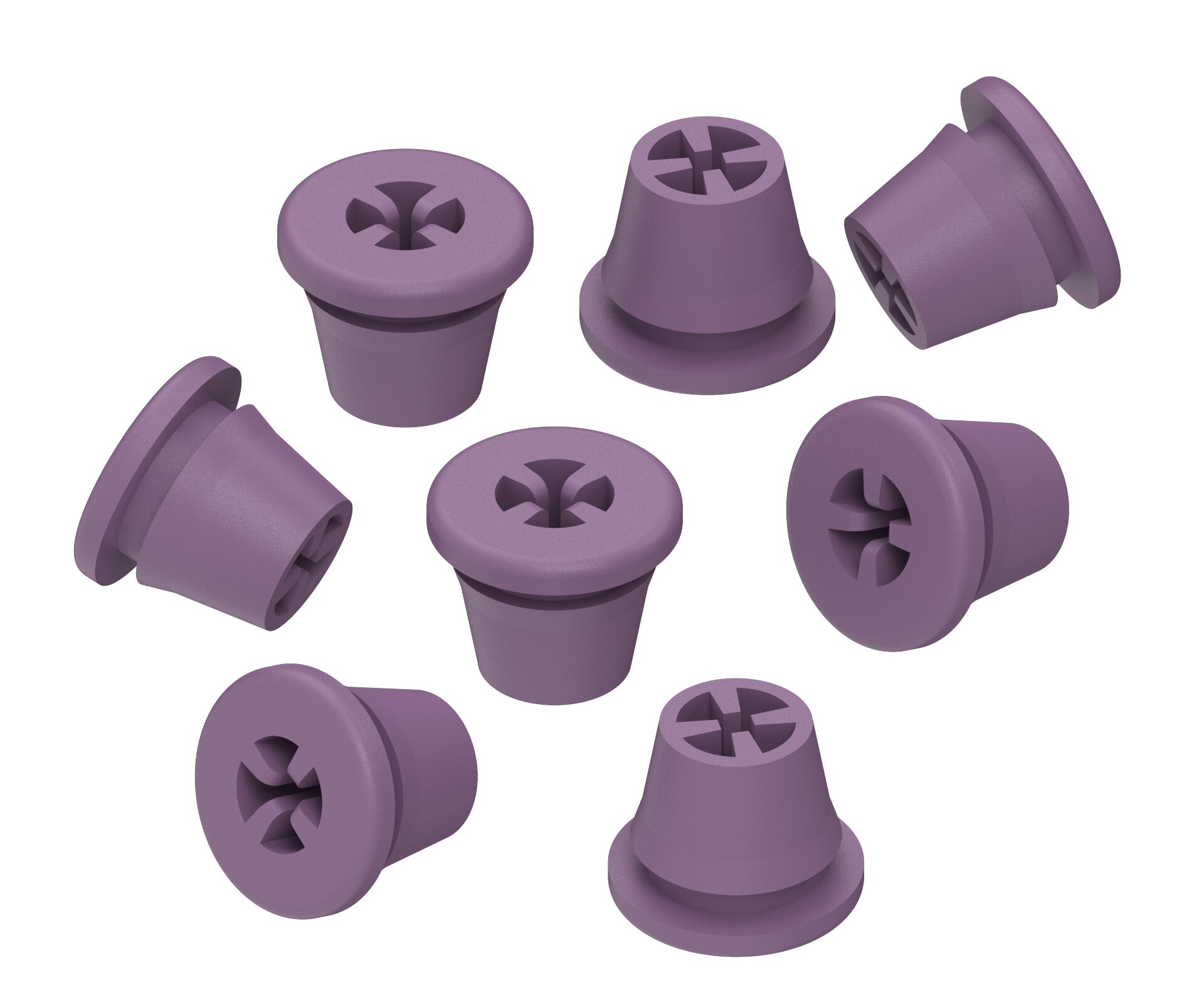 Silikonplugs Lila – Zubehör für Bohrerständer – Silikon – positionssicher