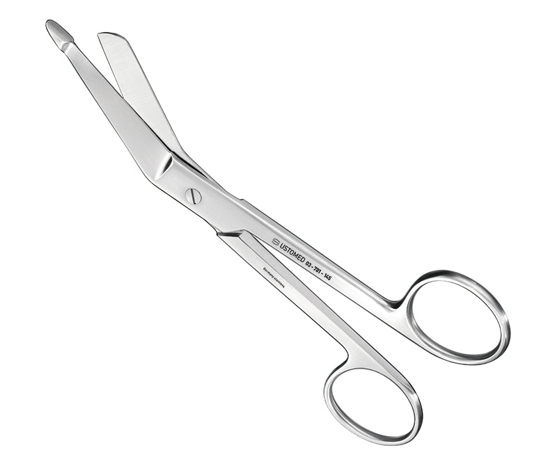 LISTER, Verbandschere, 14, 5 cm, abgewinkelt