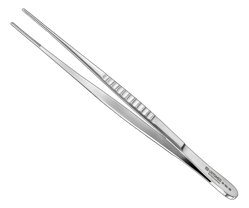 DE BAKEY, atraumatische Pinzette, 18 cm, Maul 2,0 mm