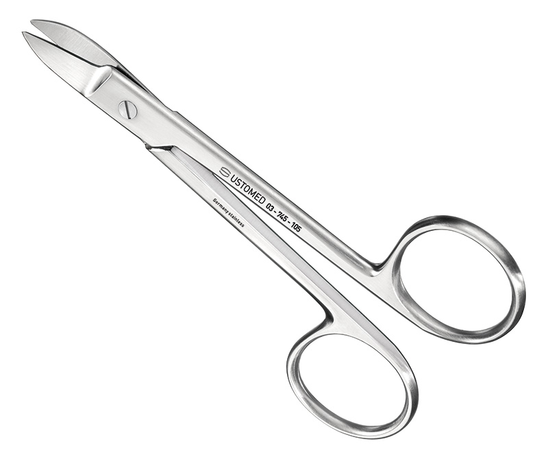 BEEBEE, Drahtschere, 10, 5 cm, gebogen, spitz